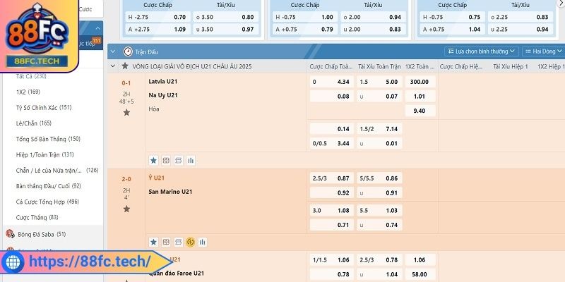 Nắm rõ biến động các thông tin kèo