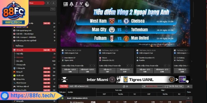 Khám phá những dạng kèo nhà cái nổi bật tại 88FC